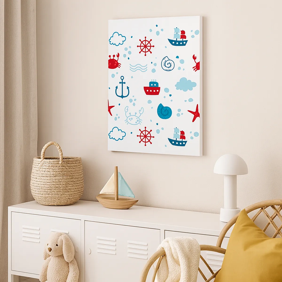 Quadro em tela - Conto de fadas do mar - 50x70 cm