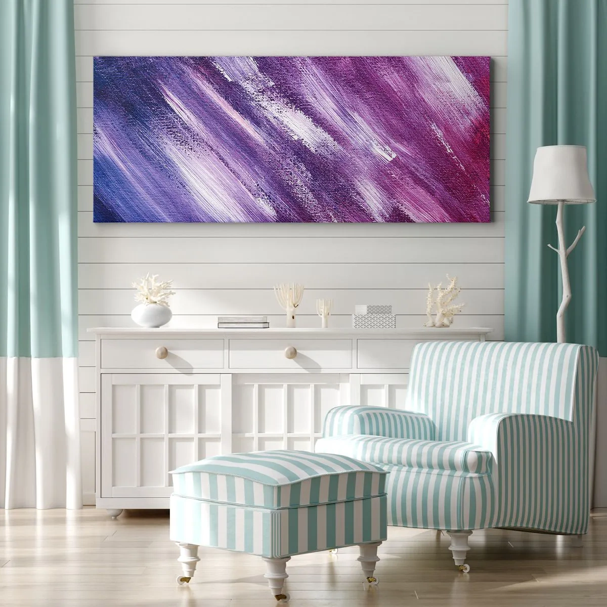Quadro em tela - Quando o vento sopra - 90x30 cm