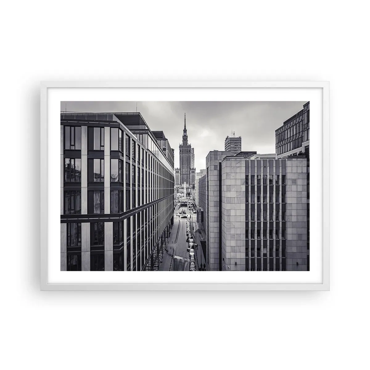 Pôster em moldura branca - Vale de Varsóvia - 70x50 cm