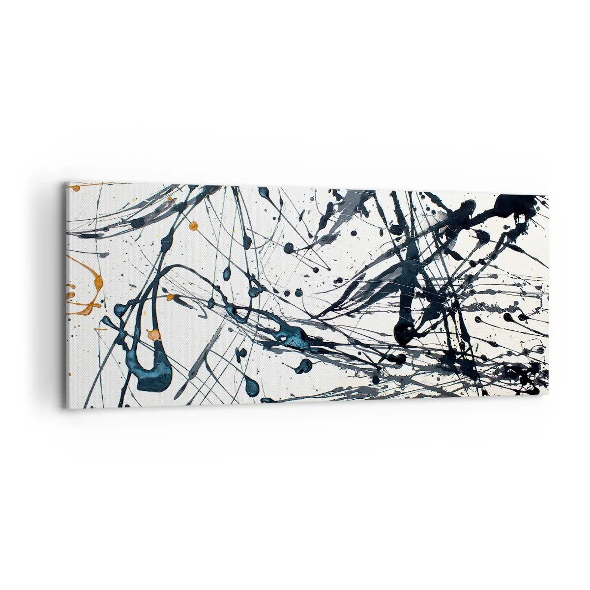 Quadro em tela - Abstração expressionista - 100x40 cm