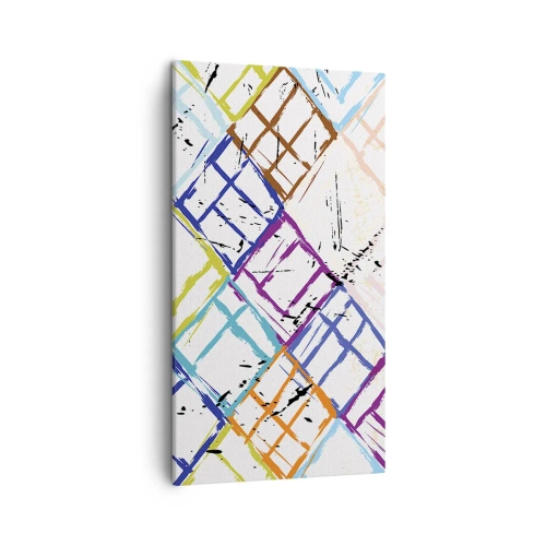 Quadro em tela - Quartos para alugar - 45x80 cm