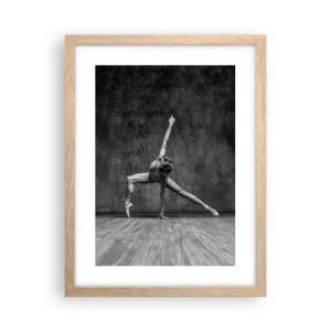 Pôster com moldura de carvalho claro - O equilíbrio ideal - 30x40 cm