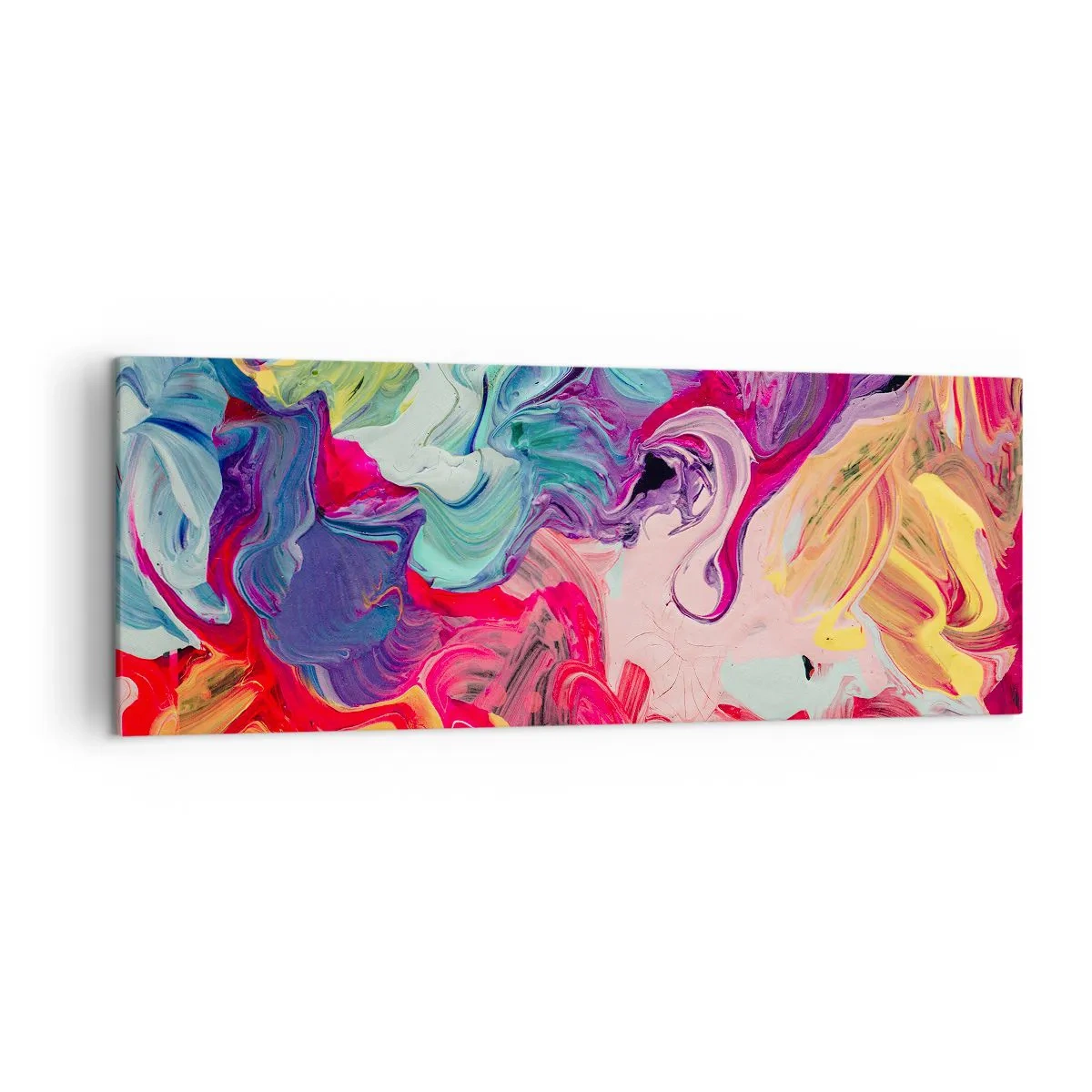 Quadro em tela - O nascimento das cores - 140x50 cm