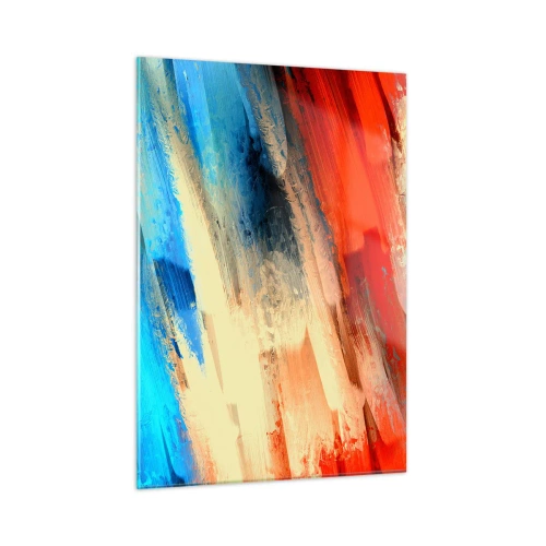 Quadro em vidro - Cascata de cores - 50x70 cm