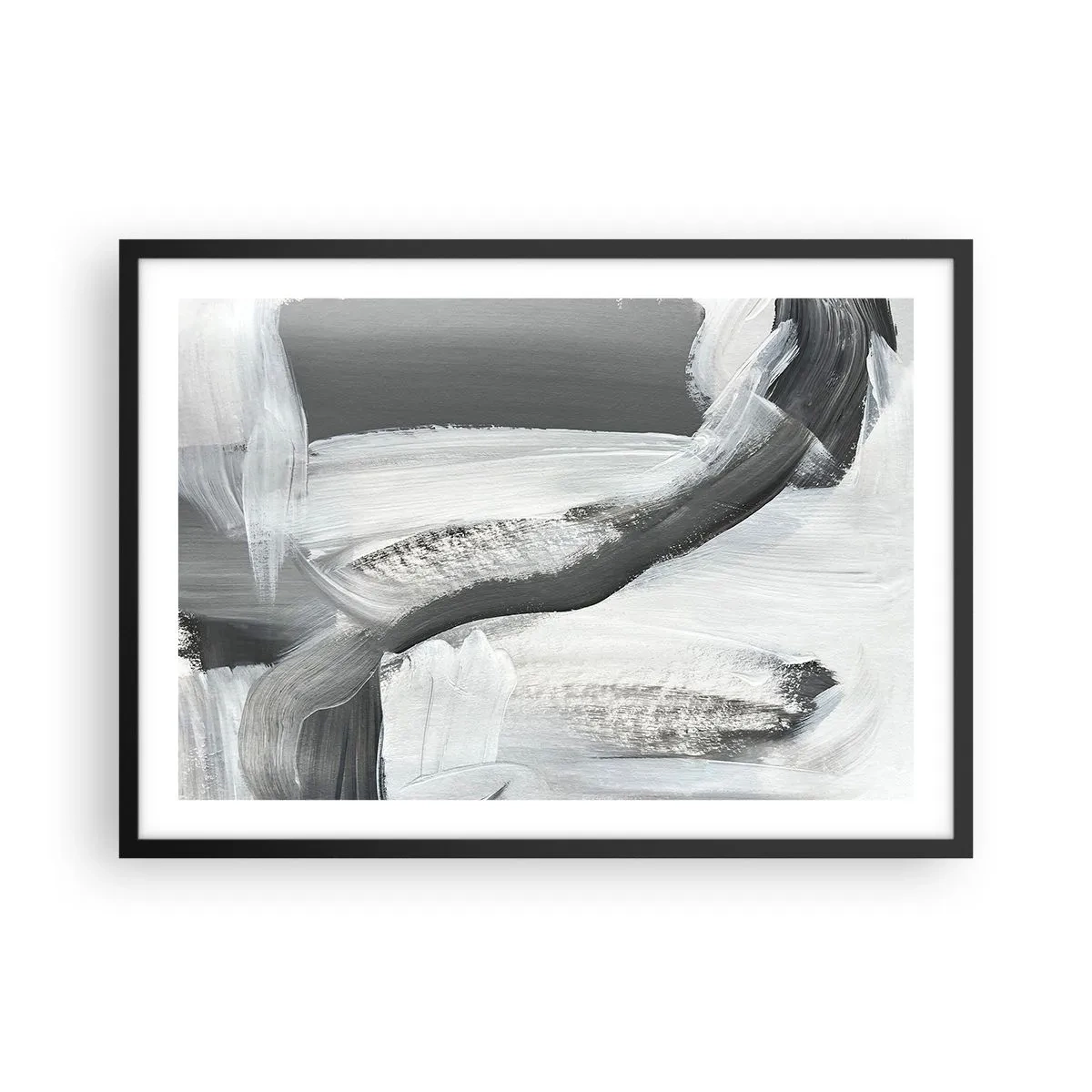 Pôster com moldura preta - Um movimento decisivo - 70x50 cm