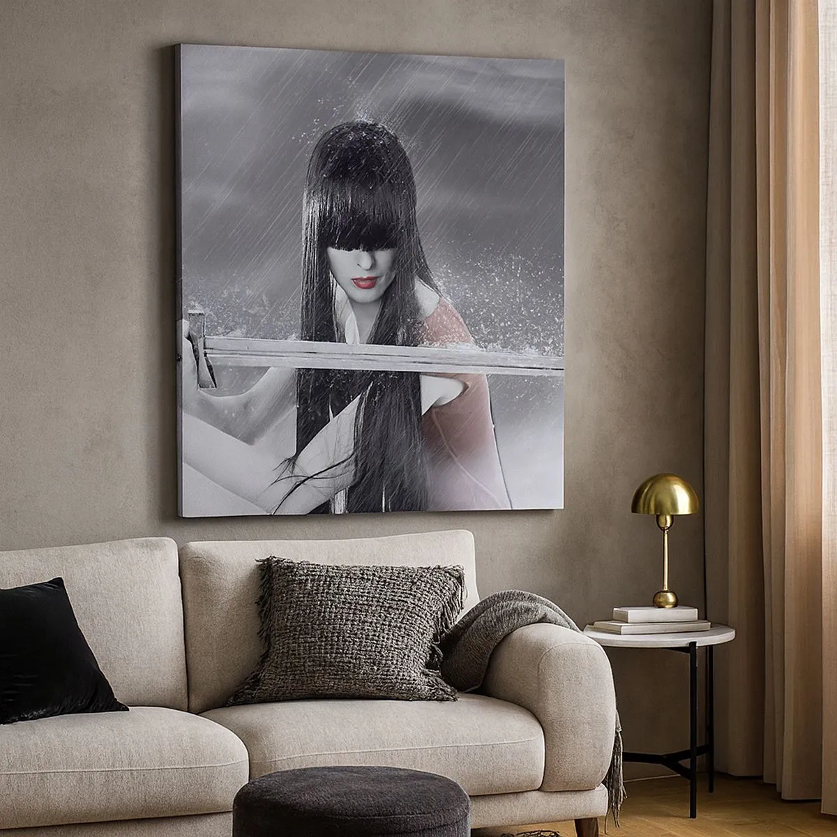 Quadro em tela - Bonita e perigosa - 30x30 cm