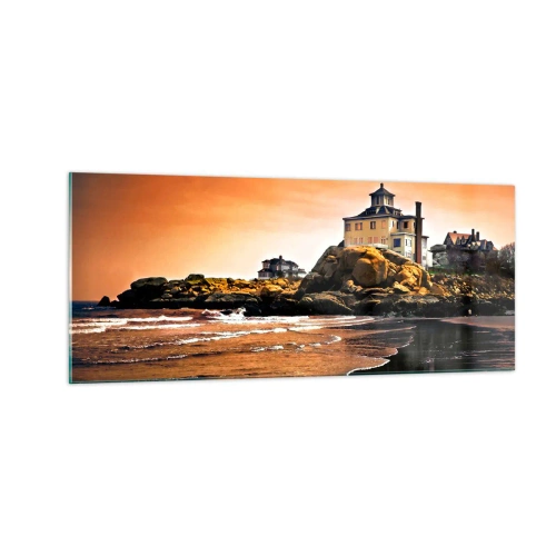 Quadro em vidro - Elegância da Costa Oeste - 100x40 cm