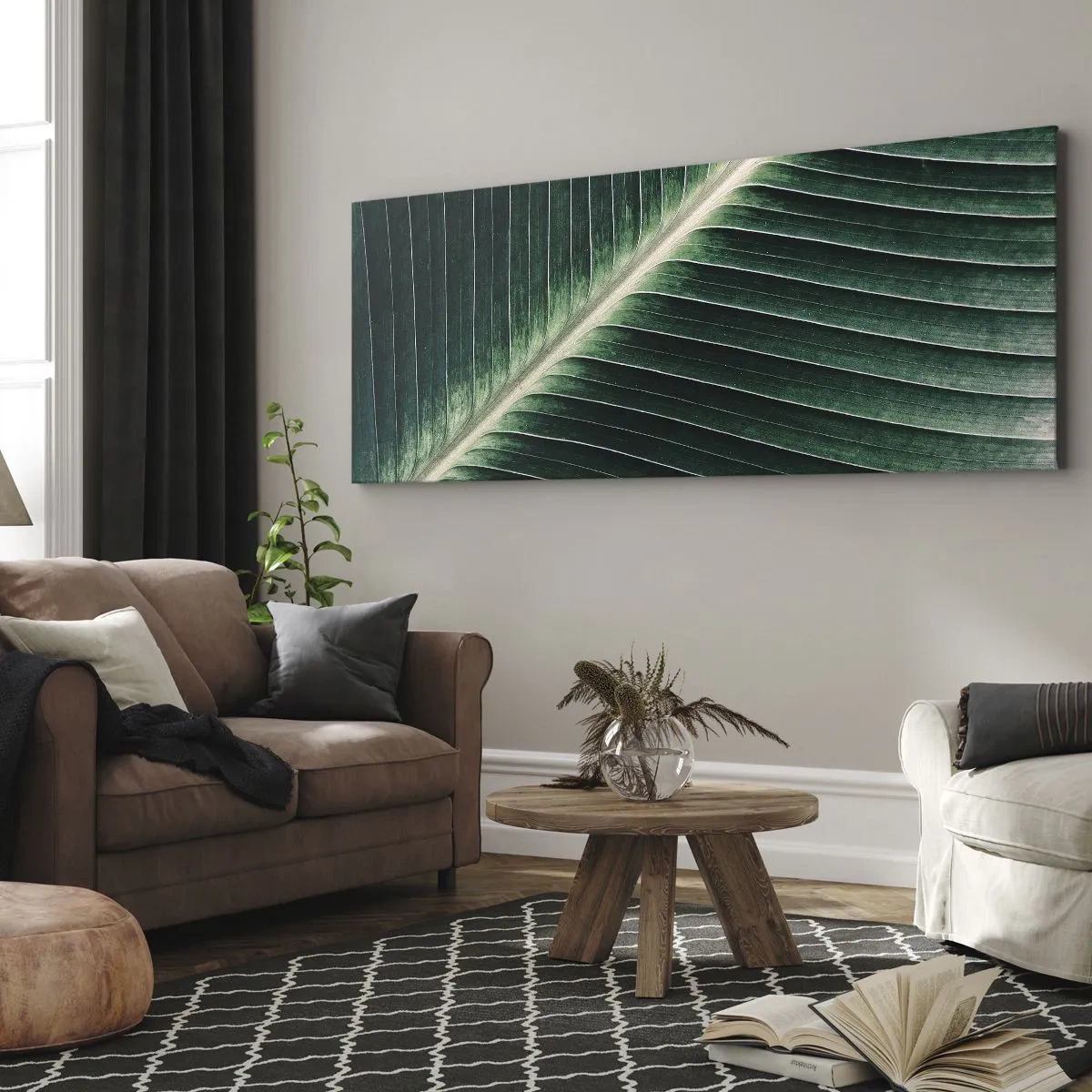 Quadro em tela - O ritmo da natureza - 100x40 cm