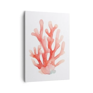 Quadro em tela - Coral de cor coral - 50x70 cm
