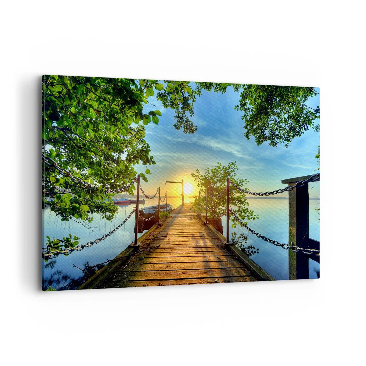 Quadro em tela - Oeste sobre a água - 120x80 cm