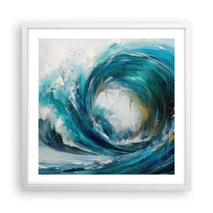 Pôster em moldura branca - Portal do mar - 50x50 cm