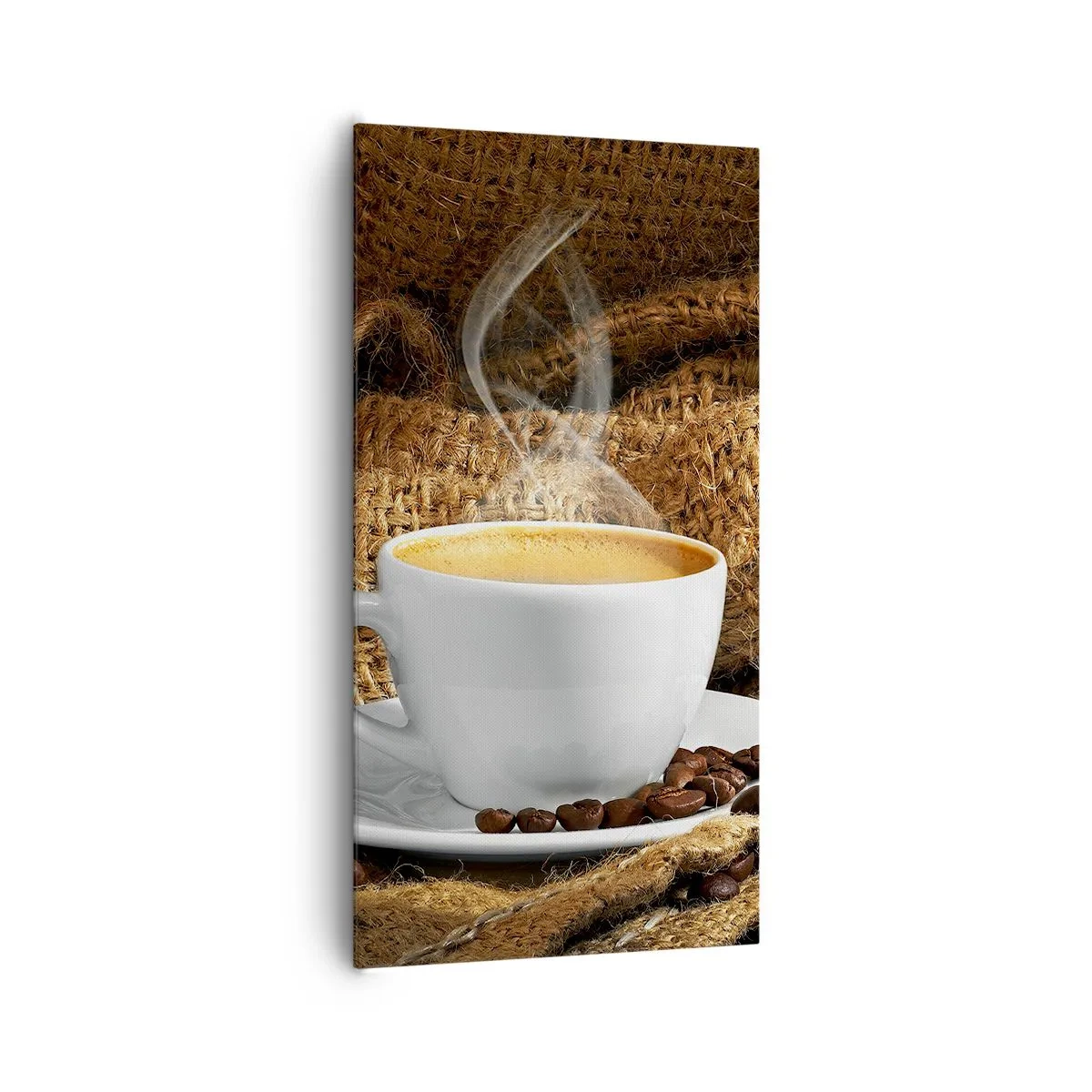 Quadro em tela - O cheiro de moka e a densidade do líquido de mel - 65x120 cm