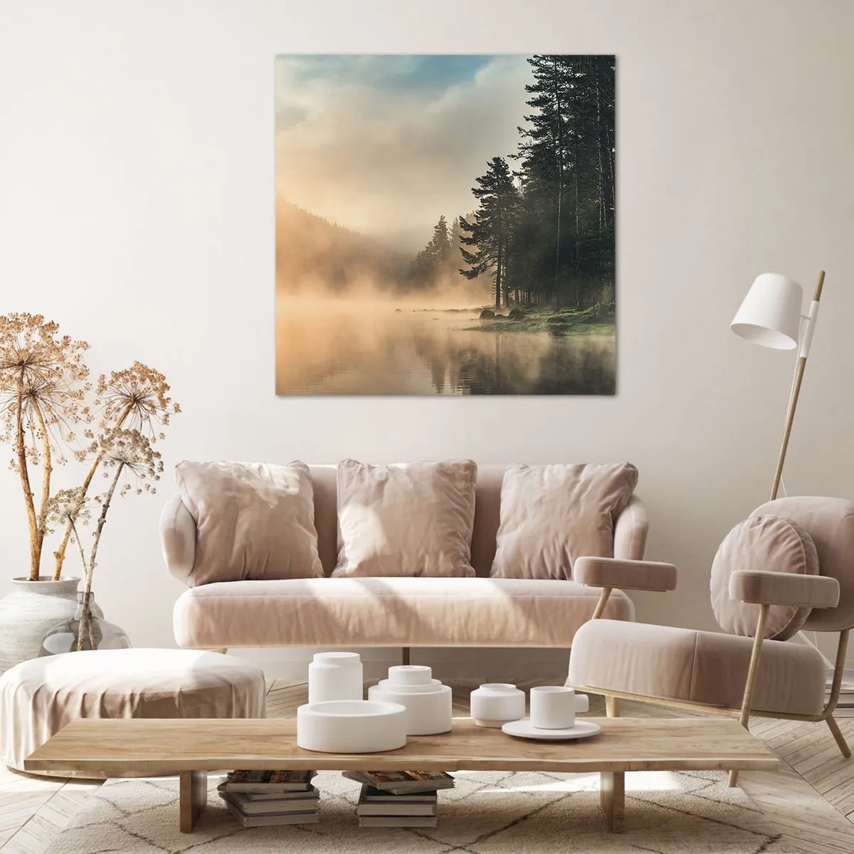 Quadro em tela - O nascimento do dia - 70x70 cm