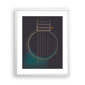 Pôster em moldura branca - Um momento antes de soar - 40x50 cm