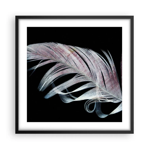 Pôster com moldura preta - Pense no toque - 50x50 cm