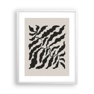 Pôster em moldura branca - A natureza da praça - 40x50 cm