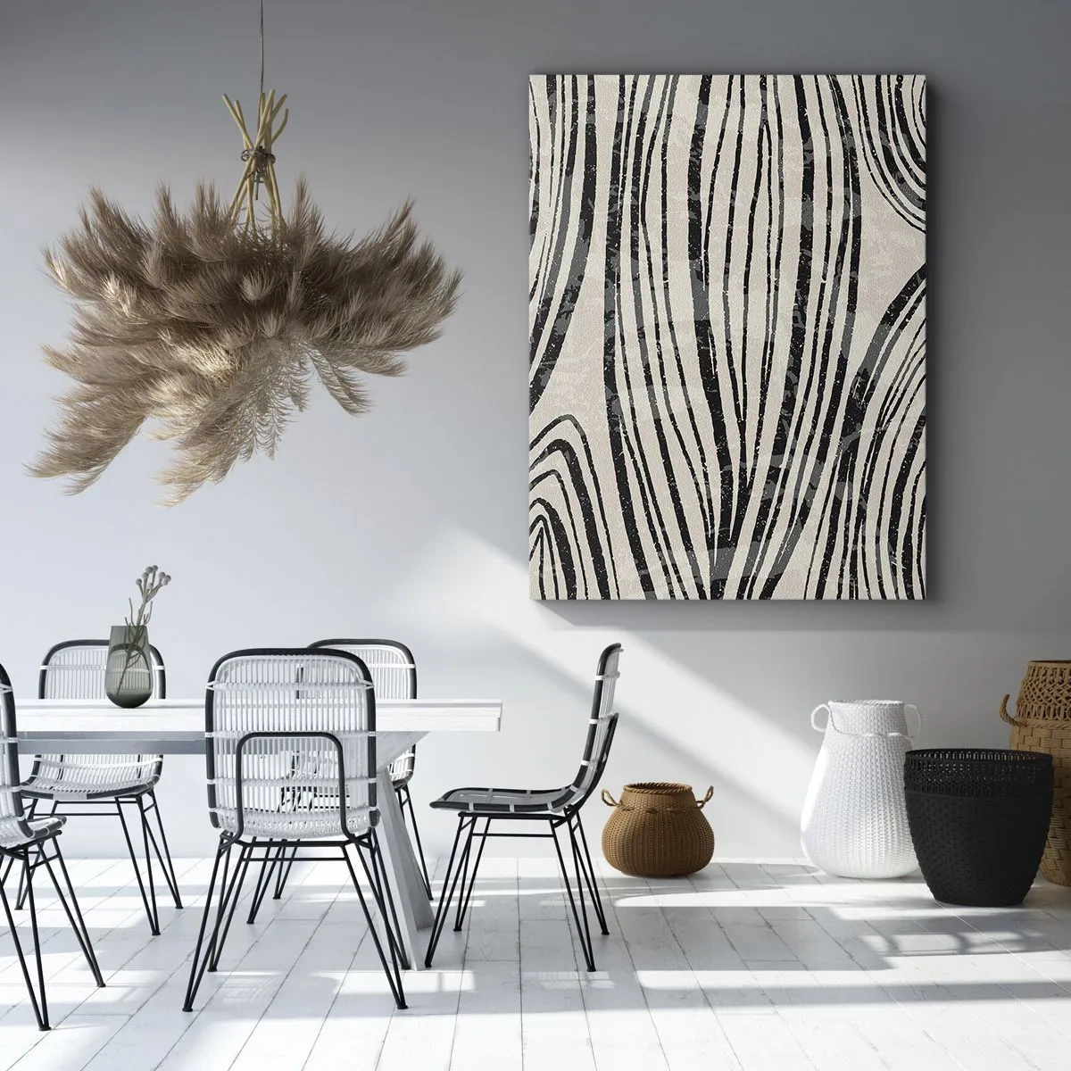 Quadro em tela - Piscina em linha - 50x70 cm