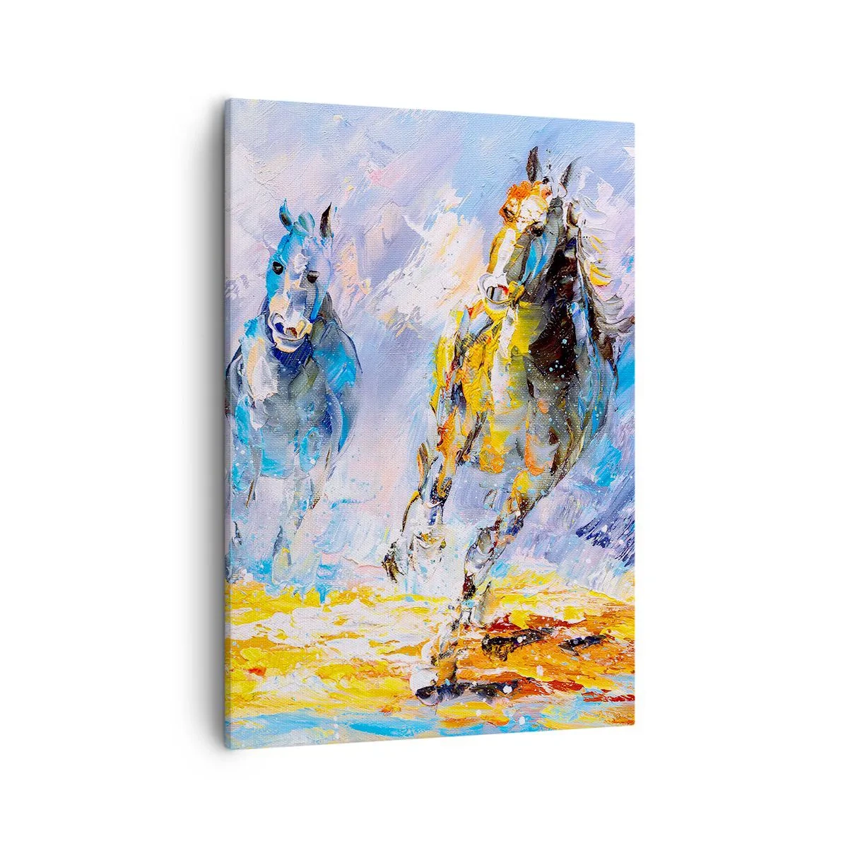 Quadro em tela - Galopando através do brilho - 50x70 cm