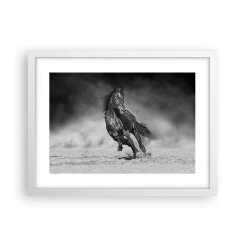 Pôster em moldura branca - Digno do próprio emir - 40x30 cm