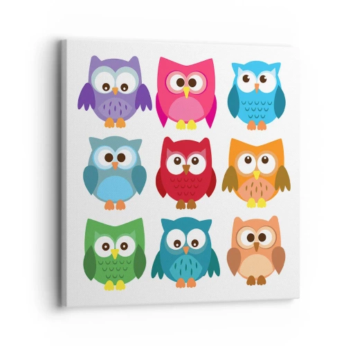 Quadro em tela - As diferenças podem ser divertidas - 30x30 cm