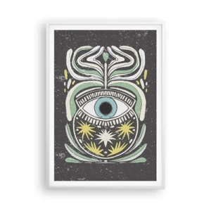 Pôster em moldura branca - Rituais tribais - 70x100 cm