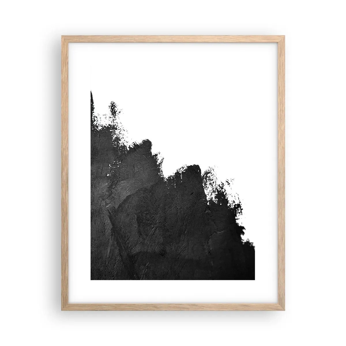 Pôster com moldura de carvalho claro - Elementos: terra - 40x50 cm