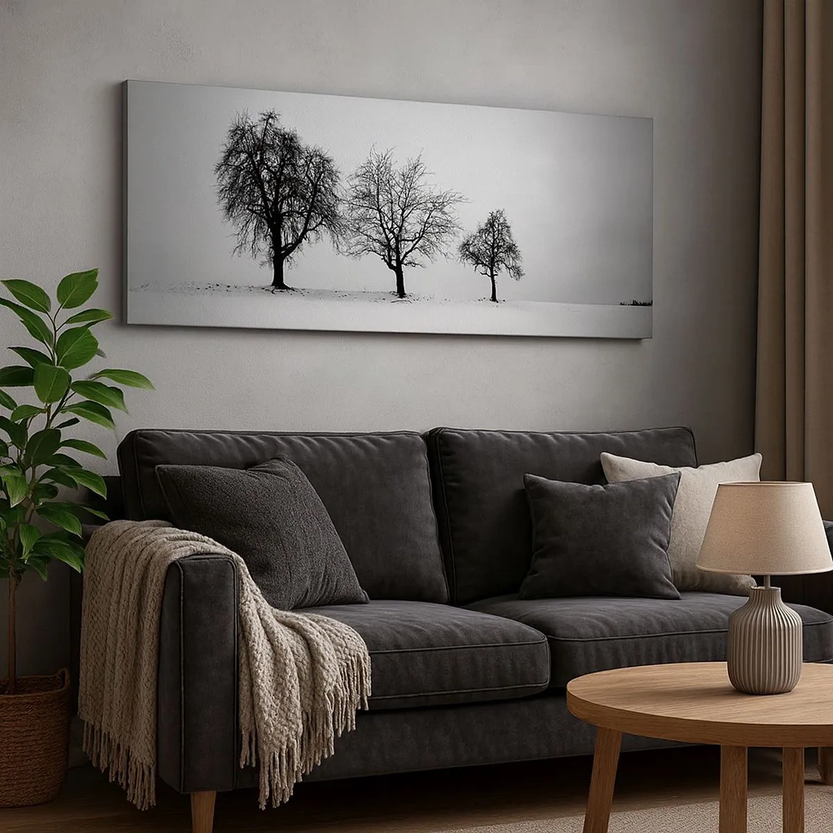 Quadro em tela - Com que sonham elas? - 100x40 cm