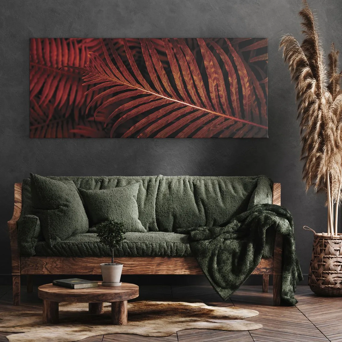 Quadro em tela - O calor da vida - 100x40 cm