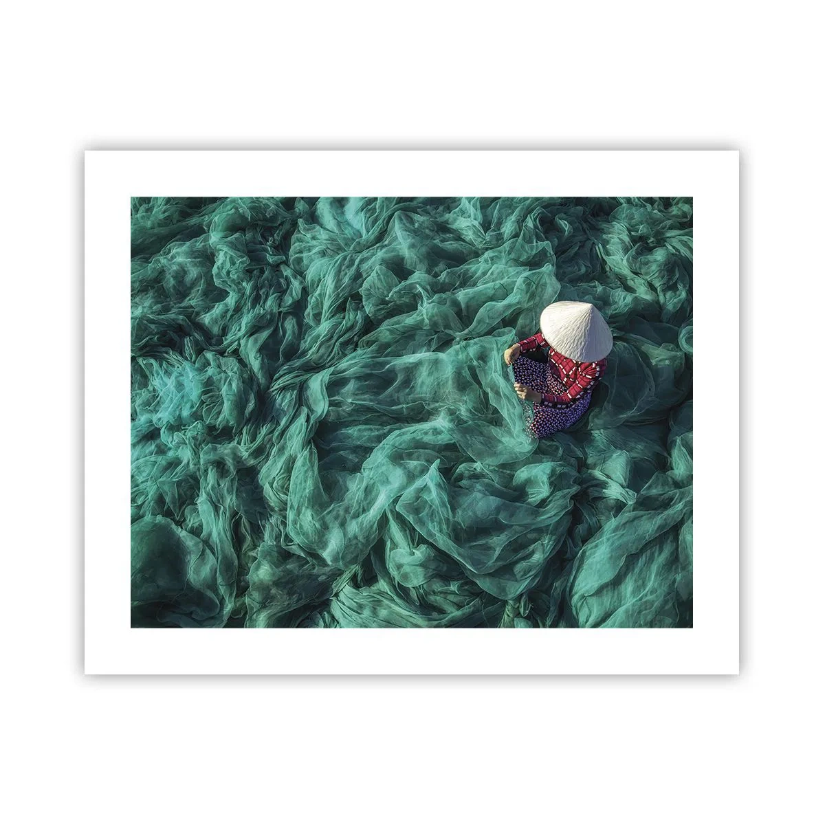 Pôster - Num mar de redes - 50x40 cm