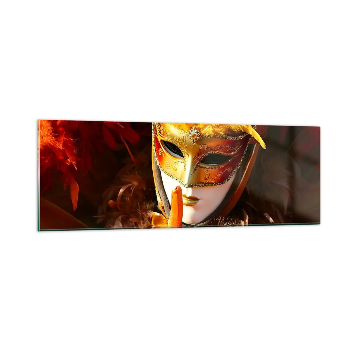 Quadro em vidro - O mistério faz parte do jogo - 90x30 cm