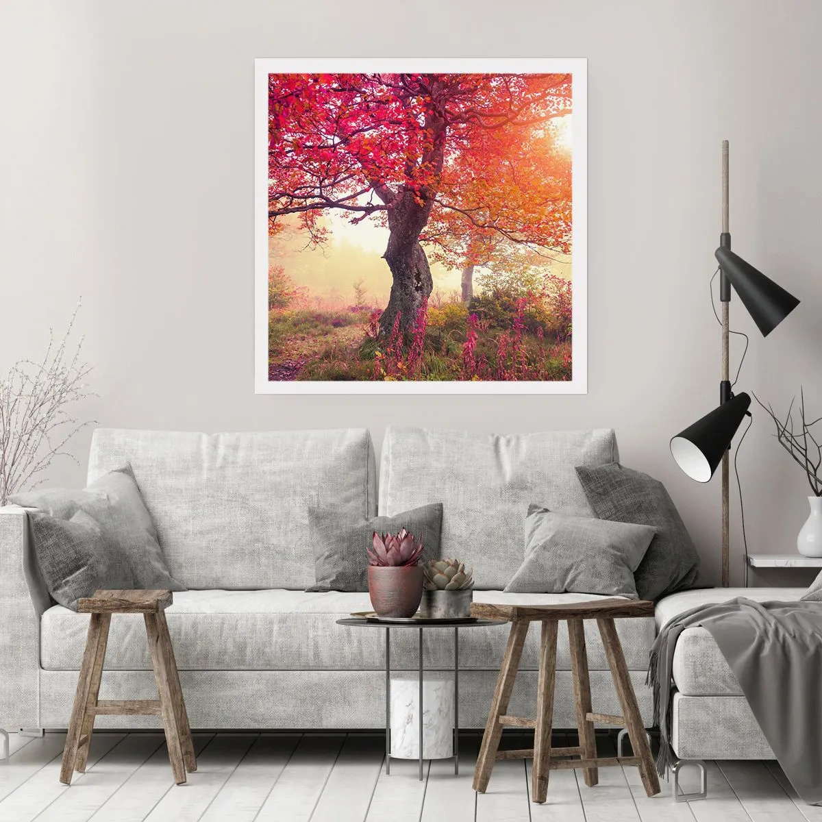 Pôster - Um frenesi de florescimento - 50x50 cm