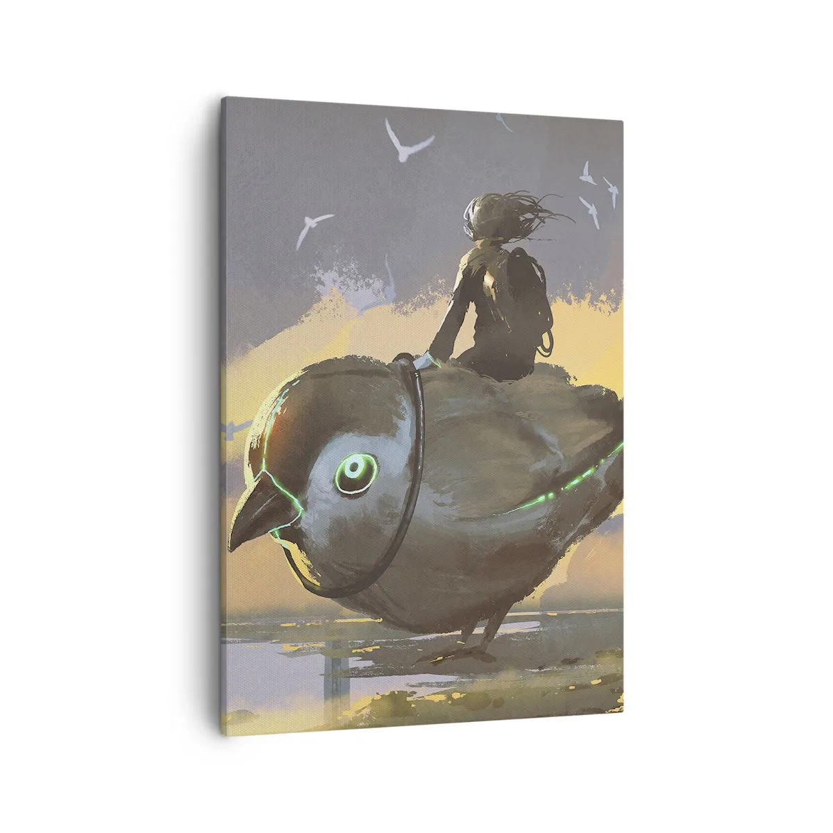 Quadro em tela - Uma parada numa viagem fantástica - 50x70 cm