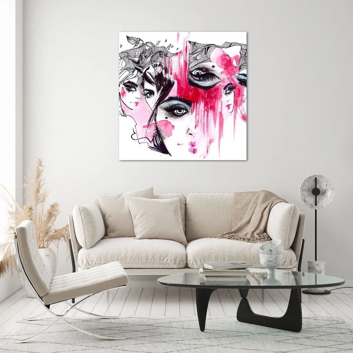 Quadro em vidro - , - 40x40 cm