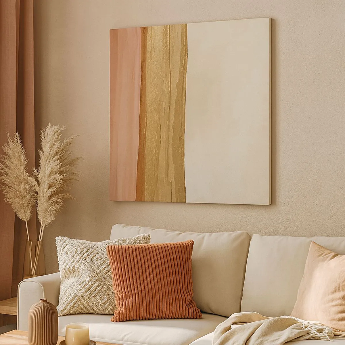 Quadro em tela - Composição vertical - 30x30 cm