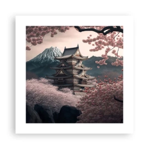 Pôster - A terra da flor de cerejeira - 40x40 cm