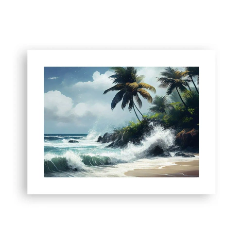 Pôster - Em uma costa tropical - 40x30 cm