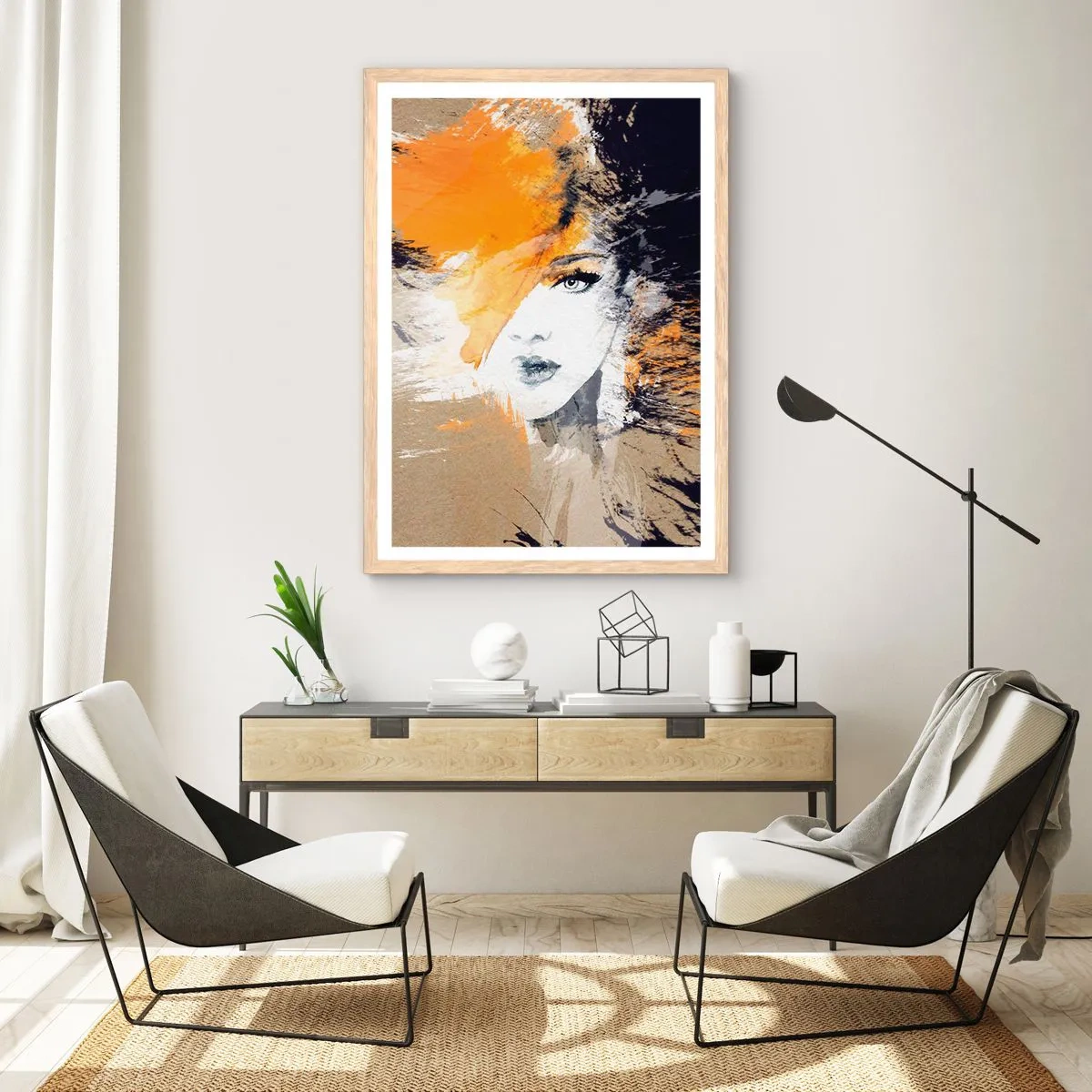 Pôster com moldura de carvalho claro - E fez-se a luz - 61x91 cm