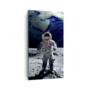 Quadro em tela - Saudações da Lua - 45x80 cm