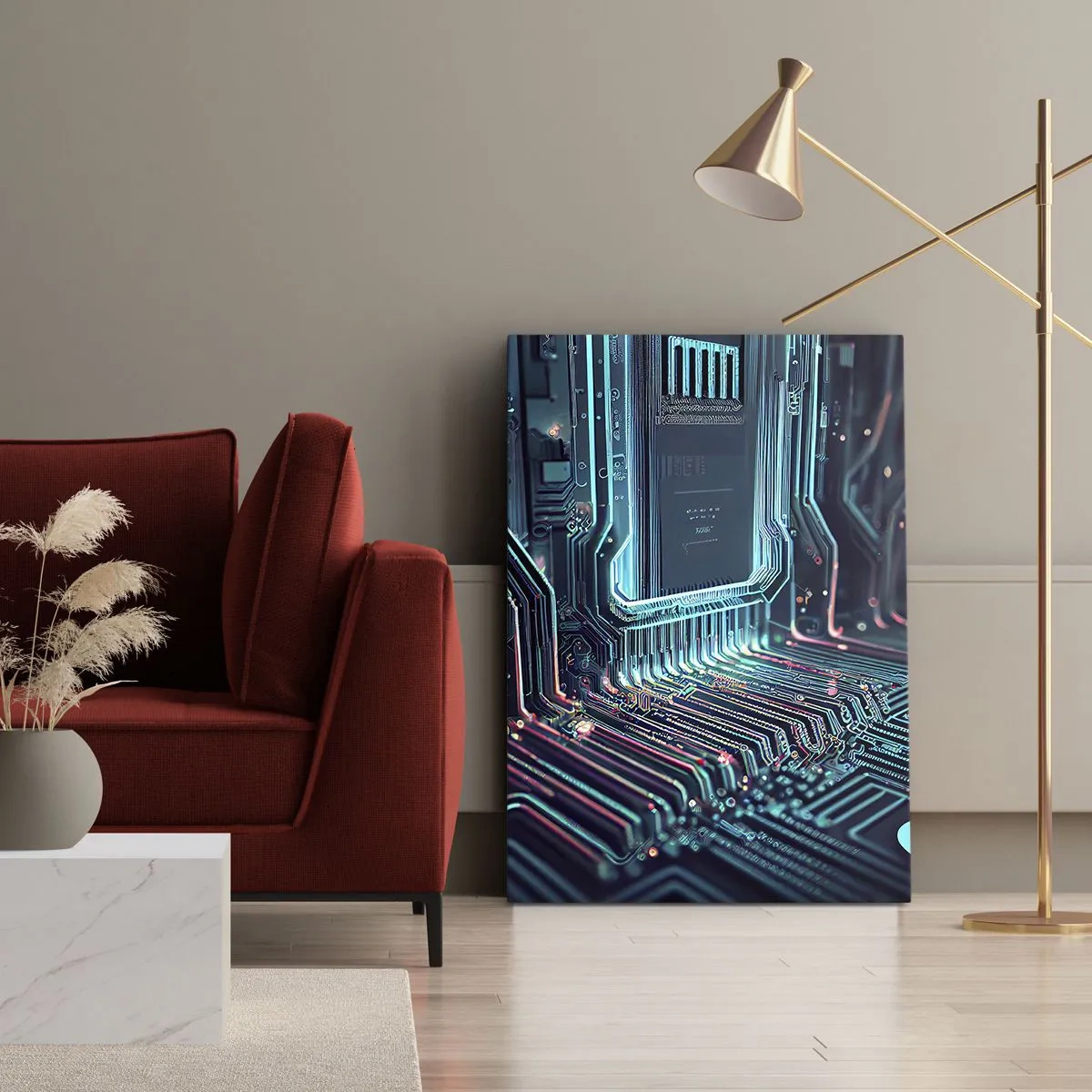 Quadro em tela - Só estou a pensar... - 50x70 cm