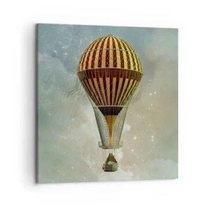 Quadro em tela - Voos pioneiros - 50x50 cm
