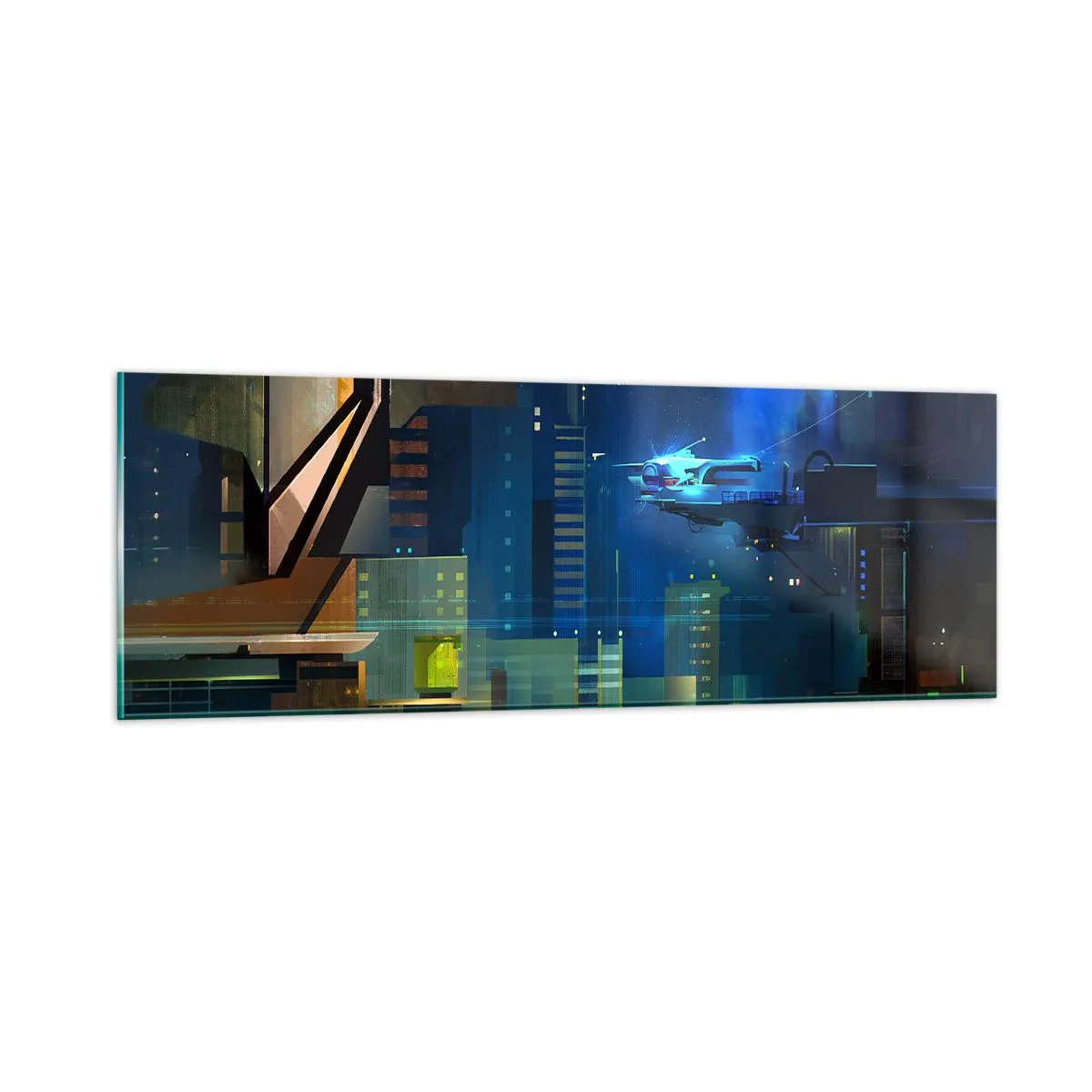 Quadro em vidro - Num futuro próximo - 90x30 cm