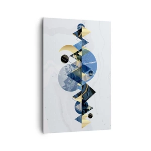 Quadro em tela - Paisagem geométrica - 80x120 cm