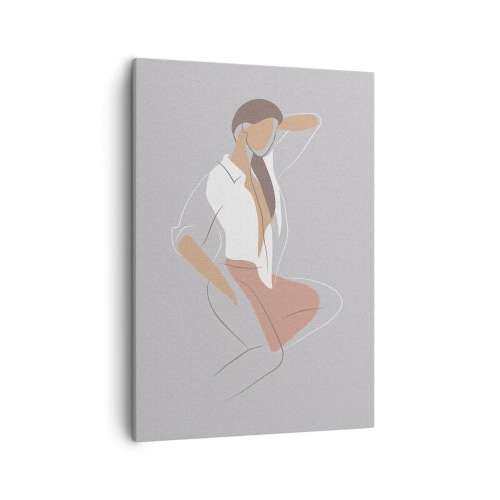 Quadro em tela - O esboço do encanto - 50x70 cm