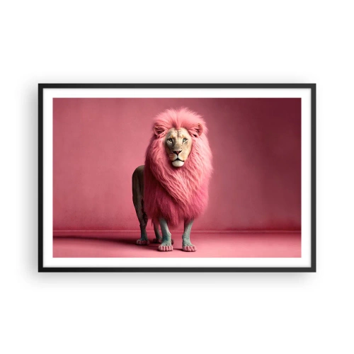 Pôster com moldura preta - Não tens mais medo - 91x61 cm