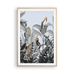 Pôster com moldura de carvalho claro - Conto de fadas africano - 61x91 cm