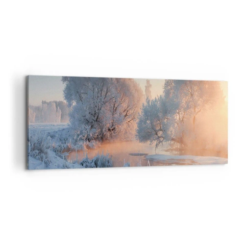 Quadro em tela - Tudo brilha como cristal ao sol - 120x50 cm