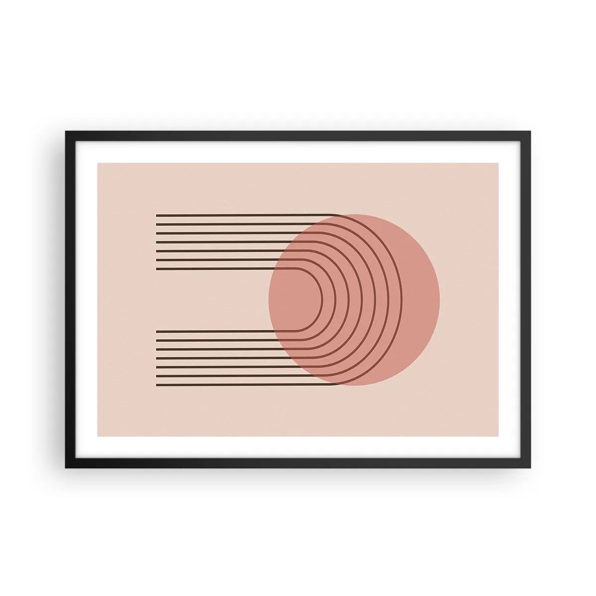 Pôster com moldura preta - Atração irresistível - 70x50 cm