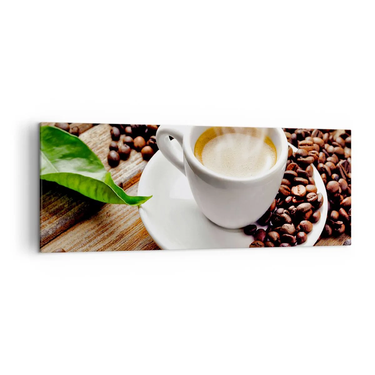 Quadro em tela - Pausa para um café - 140x50 cm