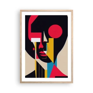 Pôster com moldura de carvalho claro - Seu mundo interior - 50x70 cm