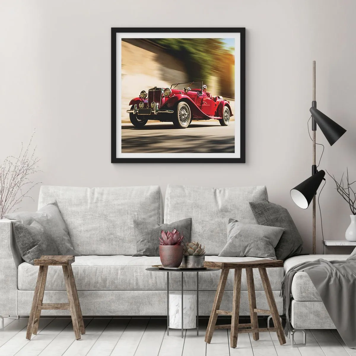 Pôster com moldura preta - Mais bonita que a Vitória de Samotrácia - 50x50 cm